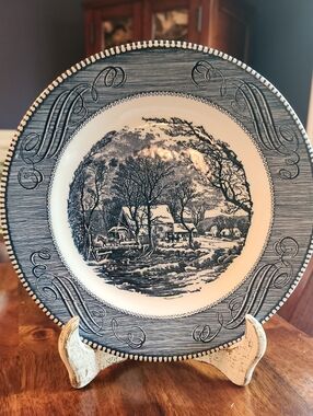 Currier And Ives By Royal The Old Grist Mill 10" Single Plate
